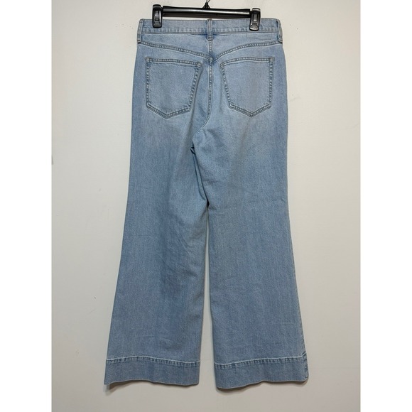 J. Crew '96 Denim Trouser Jeans High Rise Wide Leg Womens Size 28 Classic - Picture 3 of 8